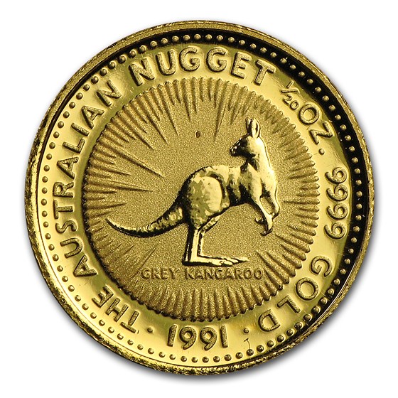 Australia 1/20 oz Gold Kangaroo/Nugget BU (Random Year) Australia 1/20 oz Gold Kangaroo/Nugget BU (Random Year)